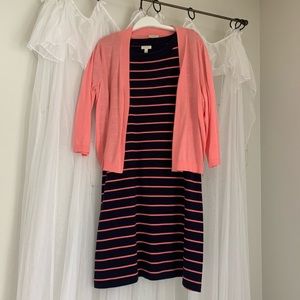 “Talbots” dress and matching cardigan
